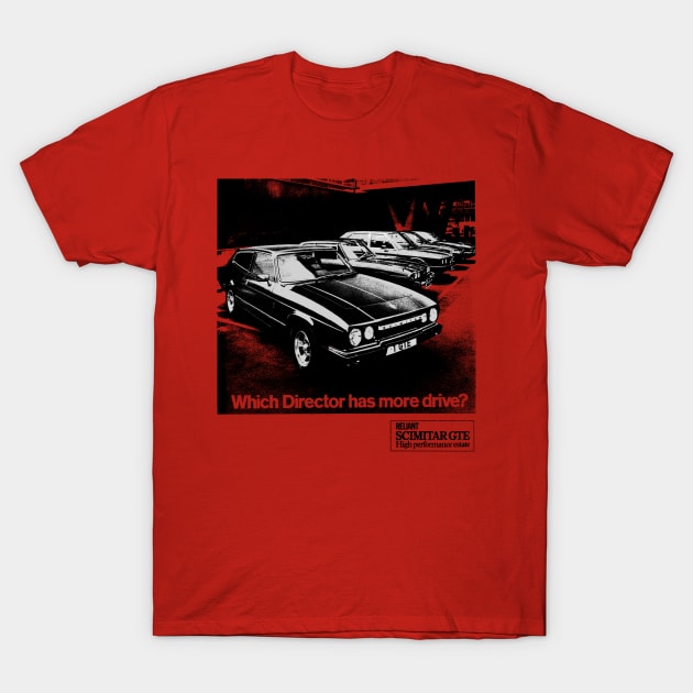 RELIANT SCIMITAR GTE - advert T-Shirt by Throwback Motors